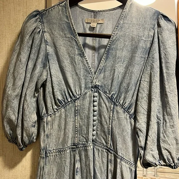All Saints Denim Dress - Picture 2 of 5